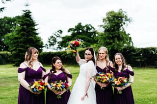 Image 20 of the wedding flowers for Beth & Kieran's wedding at Stock Farm