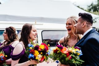 Image 7 of the wedding flowers for Beth & Kieran's wedding at Stock Farm