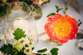 Image 9 of the wedding flowers for Ellie & Alex's wedding at Owen House Wedding Barn