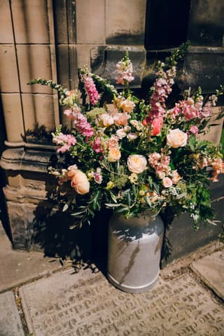 Image 3 of the wedding flowers for Ellie & Alex's wedding at Owen House Wedding Barn