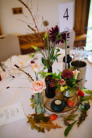 Image 10 of the wedding flowers for Georgina & David's wedding at All Saints, Siddington & Sandhole Oak Barn