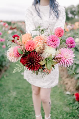 Image 3 of the wedding flowers for Just Dahlias's wedding at 